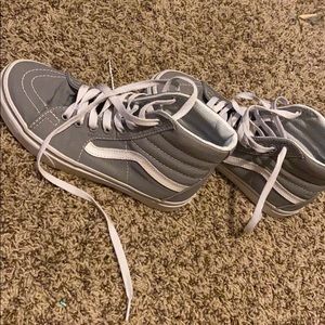 Grey high top vans